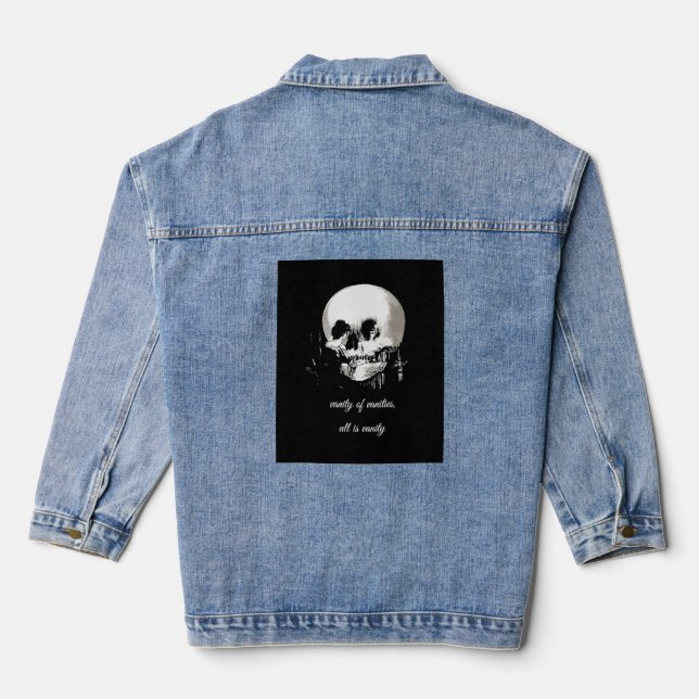 Eitelkeit der Eitelkeiten Alles ist Eitelkeit Eccl Jeansjacke (Rückseite)
