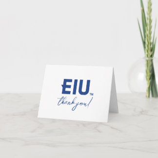 EIU-Blockbuchstabe Dankeskarte