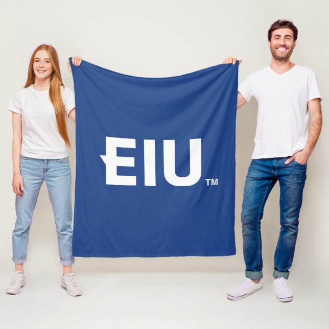 EIU-Blockbuchstabe Fleecedecke (Beispiel)