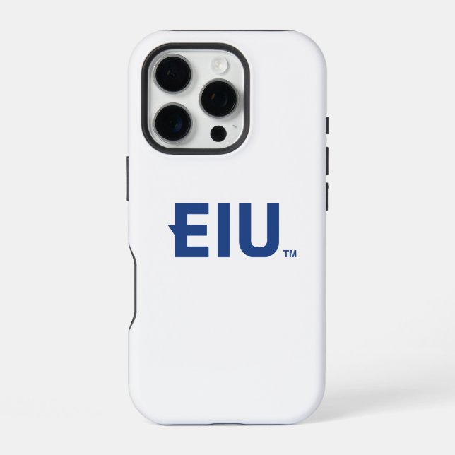 EIU-Blockbuchstabe iPhone Hülle (Rückseite)