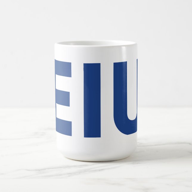 EIU-Blockbuchstabe Kaffeetasse (Mittel)
