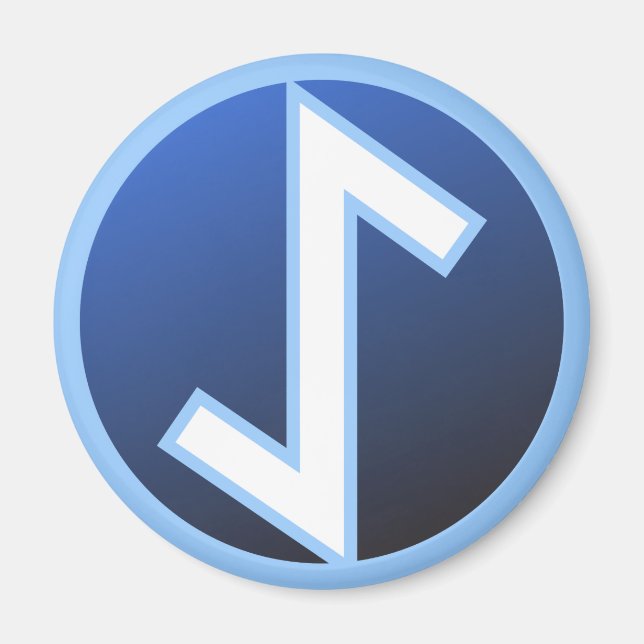 Eiwaz Yew Rune Magnet (Vorne)