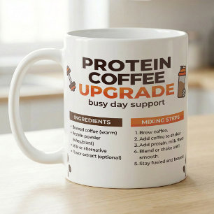 Eiweiß-Kaffee-Rezept Schnellanleitung für den Morg Kaffeetasse