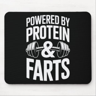 Eiweiß und Furzen Bodybuilding Gewicht Mousepad