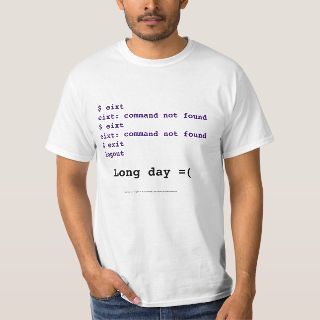 Eixt Eixt AusgangLogout T-Shirt (Vorderseite)