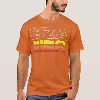 Eiza Vorname Lustig Vintage Sonnenuntergang Eiza v T-Shirt
