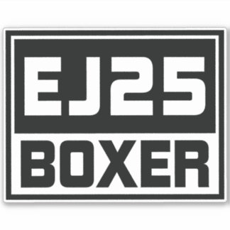 EJ25 Boxer Motor Subie Car JDM Vinyl Stickers Aufkleber