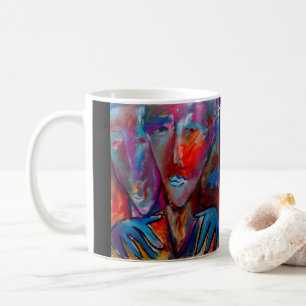 Ejgoldguru - Acryl - Schwestern in blauem Licht Kaffeetasse