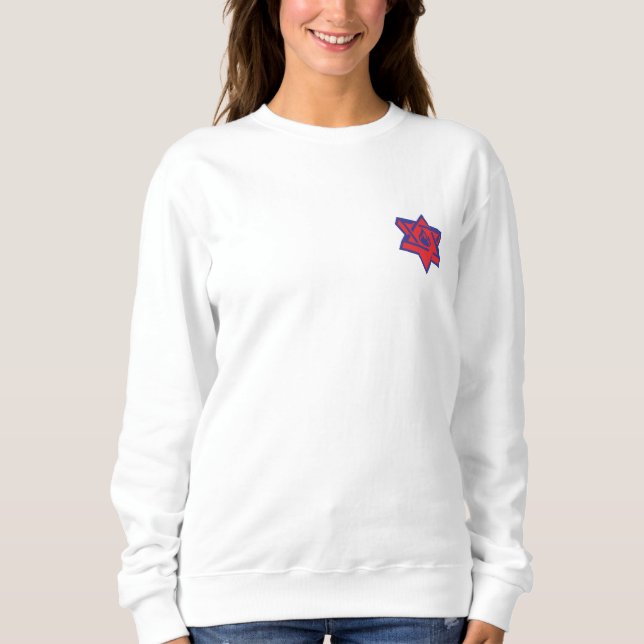 #EJH Women's Crew in White Sweatshirt (Vorderseite)