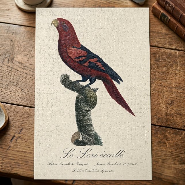 Ekaille von Le Lori Puzzle (Blue-Streaked Lory, Trichoglossus reticulatus. Jigsaw Puzzle)