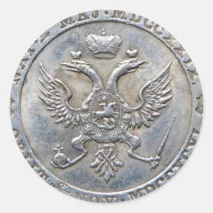 Ekaterine II / Königin Katharina II, Russland Runder Aufkleber