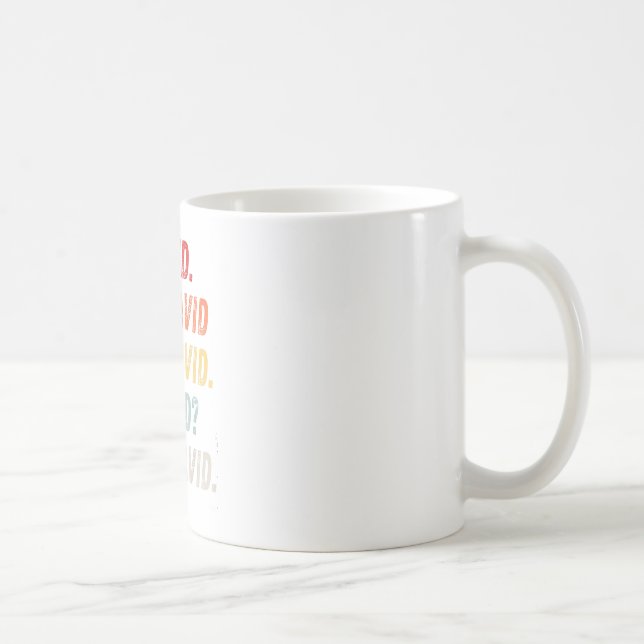 Ekel David T-Shirt Lustig Vintage Retro Verteilung Kaffeetasse (Rechts)