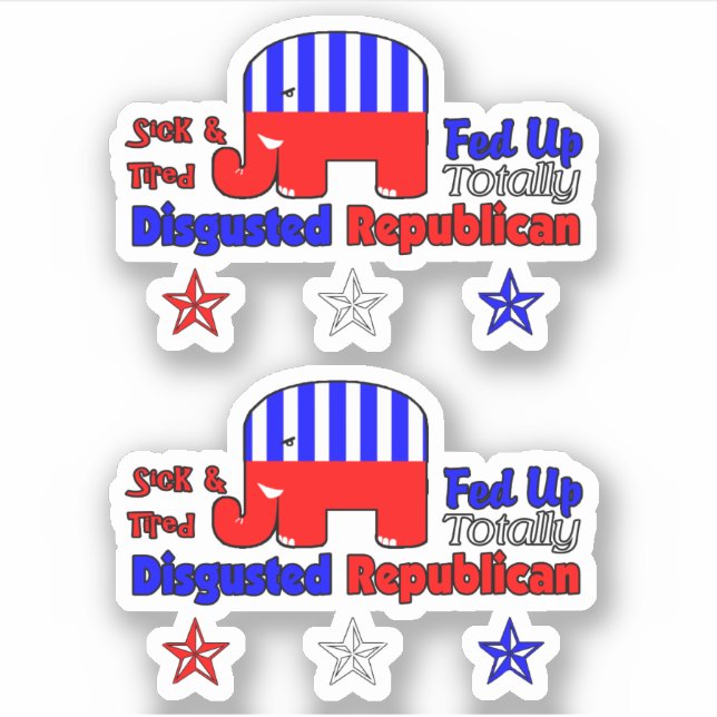 ekelhaft republikanisch aufkleber (Vorderseite)