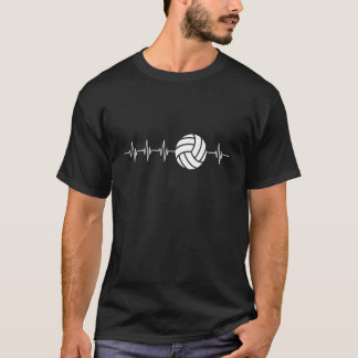 Ekg Heartbeat Volleyball T-Shirt