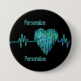 EKG Herzkranzkrankheit Button