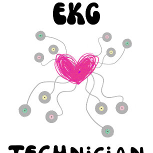 EKG Techniker Elektrokardiogramm T-Shirt