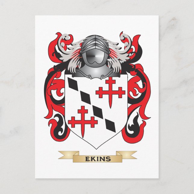 Ekins-Wappen Postkarte (Vorderseite)