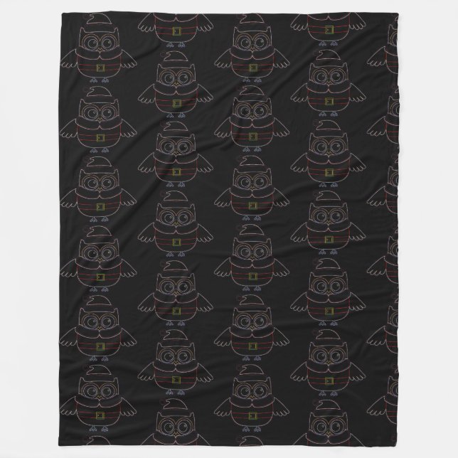 Eklectic Owl Blanket Fleecedecke (Vorderseite)
