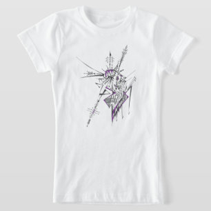 Eklektische farbenfrohe abstrakte Stammes-Tattoo-K T-Shirt