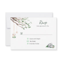 Eklektische Romanische Waldhochzeit-RSVP