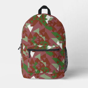 Eklektisches Mod-Retro-Geometrisches-Christmases-M Bedruckter Rucksack