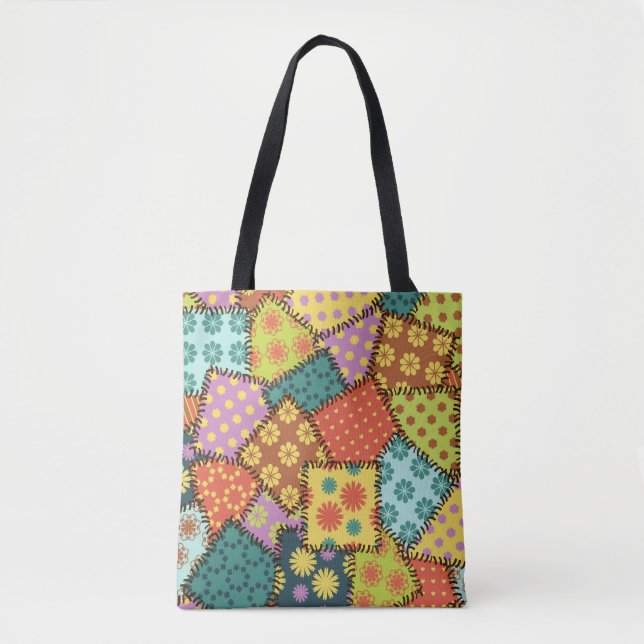 Eklektisches Patchwork: Vielfältige Muster-Mischun (Vorderseite)