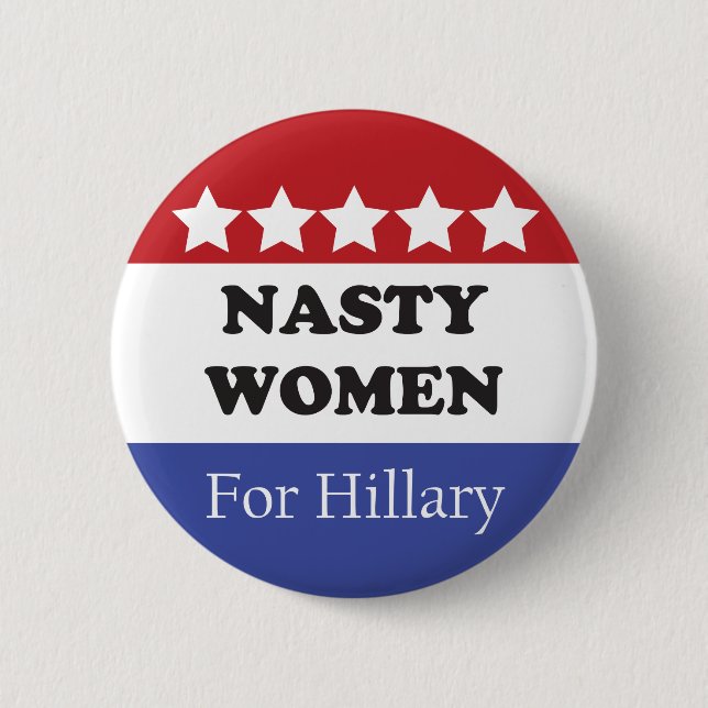 Eklige Frauen stimmen für Hillary Button (Vorderseite)