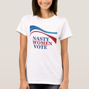 Eklige Frauen wählen amerikanische Fahne Feministi T-Shirt
