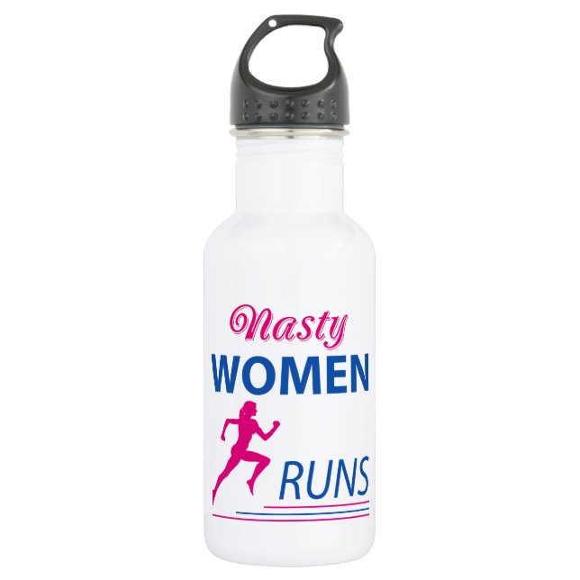 Eklige Frauenrennen Edelstahlflasche (Vorderseite)