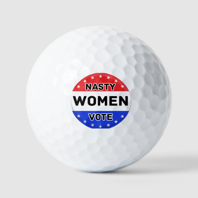 Eklige Frauenwahl | Frauen Power Frauengeschenk Golfball (Vorderseite)