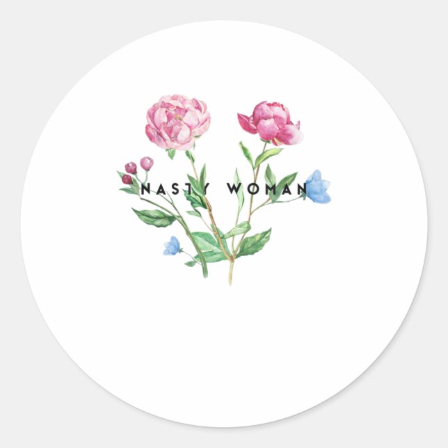 Eklige Kamala Harris 2020 Feministin Flow Runder Aufkleber (Vorderseite)