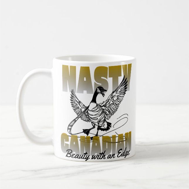 Eklige kanadische Gans Kaffeetasse (Links)