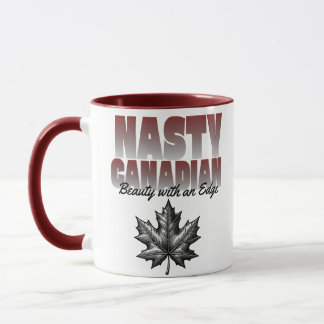 Eklige kanadische Schönheit mit Edge Maple Leaf Tasse