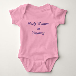 Eklige Kinderfrau im Training Baby Strampler