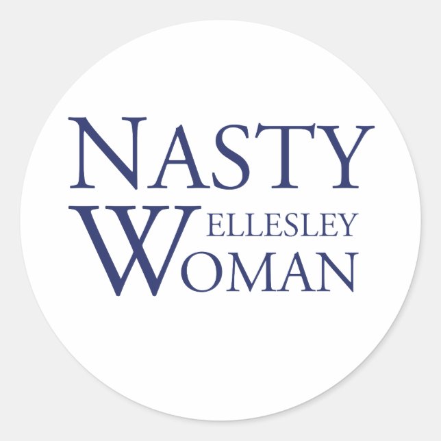 Eklige Wellesley Woman Stickers (Vorderseite)