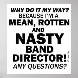 Ekliger Banddirektor Poster