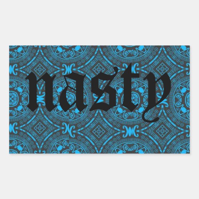 ekliger blauer Aufkleber (Vorderseite)