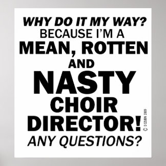 Ekliger Choreograf Poster
