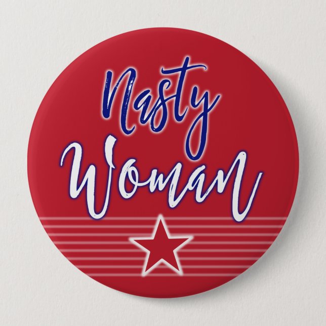 Ekliger Frauen-Knopf Button (Vorderseite)