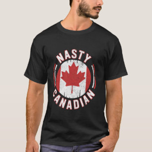 Ekliger Kanadier Lustiger Kanada-Ahorn stößt an T-Shirt