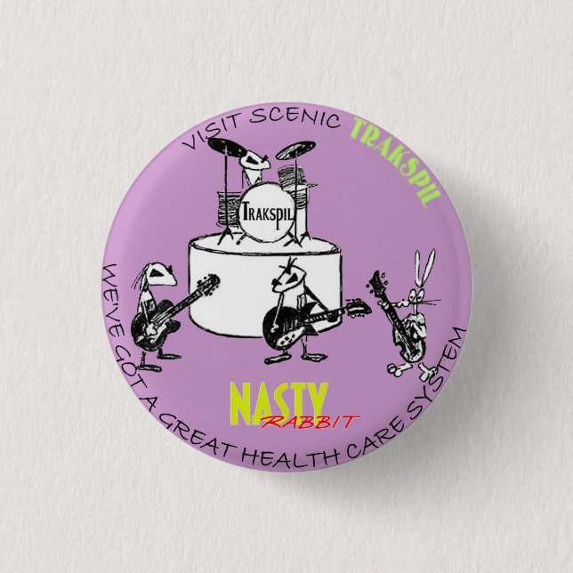 Ekliges Kaninchen: Das Trakspil des Kaninchens 9. Button (Vorderseite)