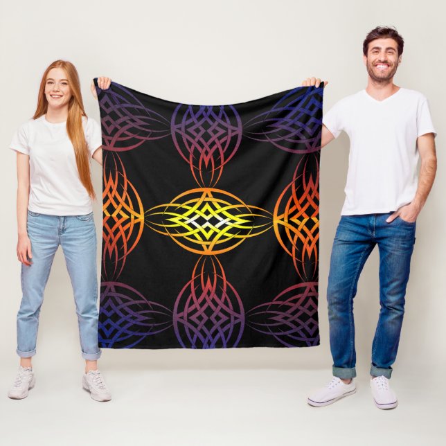 Eklipse ausgeglichen (Regenbogen) Fleecedecke (Beispiel)