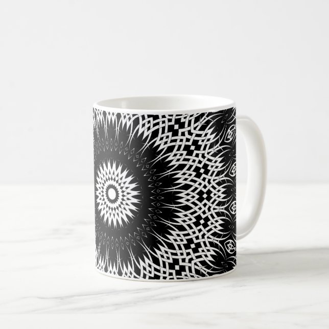 Eklipse-Mandala 2 Tasse (VorderseiteRechts)