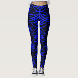 Eklipse-Tapete (blau) Leggings
