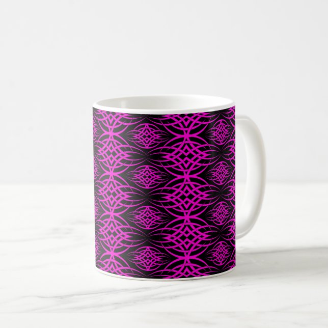 Eklipse-Tapete (Rosa) Tasse (VorderseiteRechts)