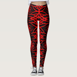 Eklipse-Tapete (rot) Leggings