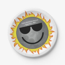 Eklipse-Teil-Papier-Teller