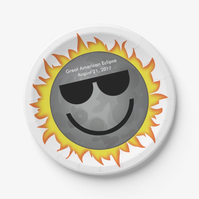 Eklipse-Teil-Papier-Teller Pappteller (Vorderseite)