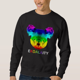 Ekoalaity Niedlich Koala Bear Gay Lgbt Rainbow Pri Sweatshirt