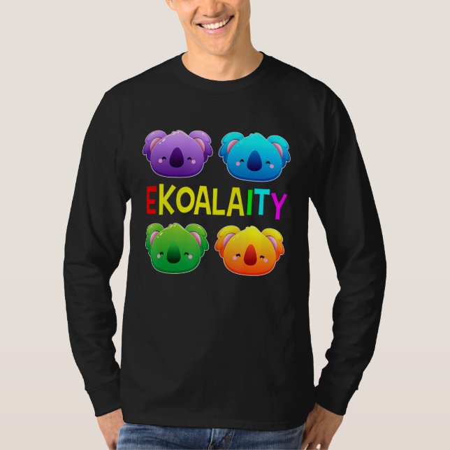 Ekoalaity Niedlich Koala Gay Pride Month Rainbow F T-Shirt